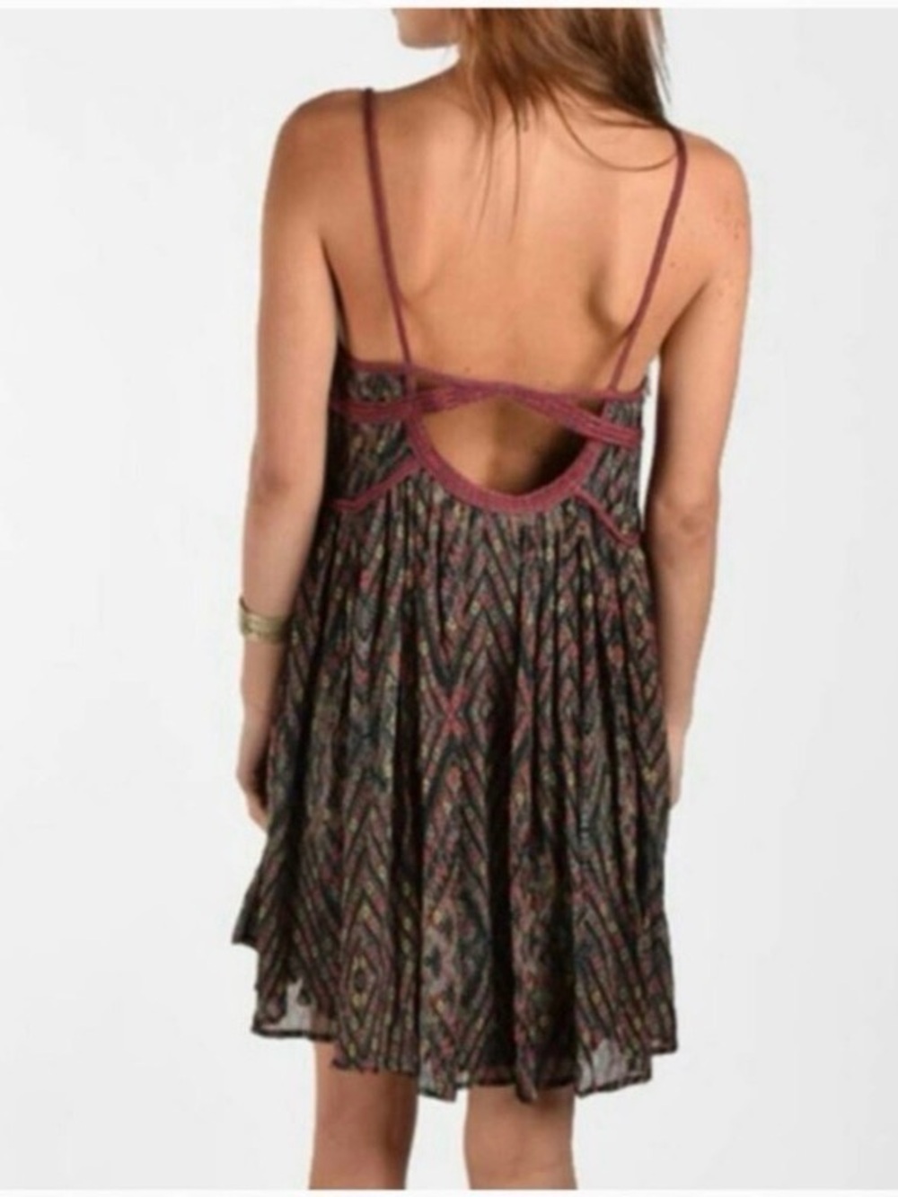 Free People Multicolor Patterned Dress - Picture 4 of 6